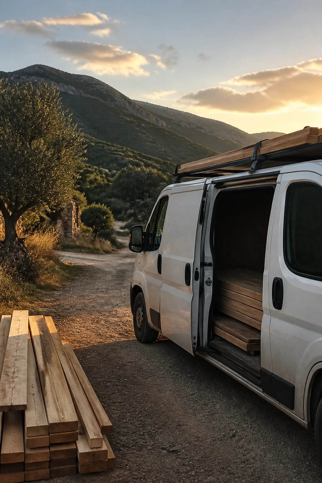 Desplazamiento de materiales y equipo de trabajo por carretera